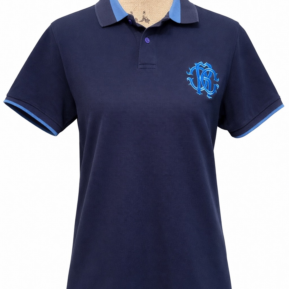 Roberto Cavalli Polo Shirt – Navy Blue – Size M – Original
